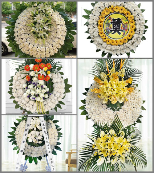 安徽六安市霍邱县城西湖乡关嘴村花圈速递